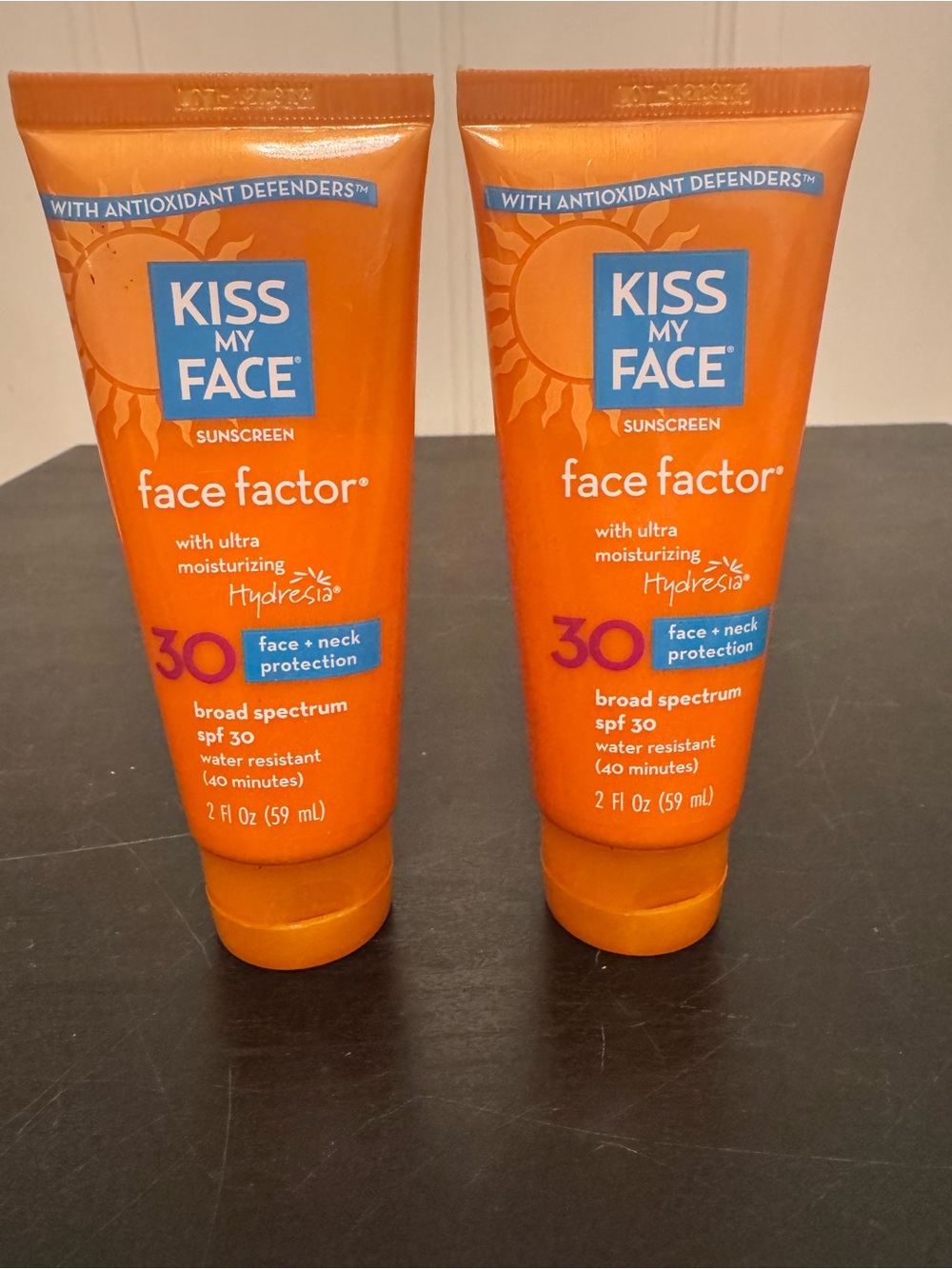 Kiss My Face Sunscreen Face Factor SPF 30 Water Resistant 40 Min 2oz x2